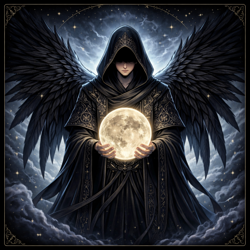 Winged Sage holding moonlight